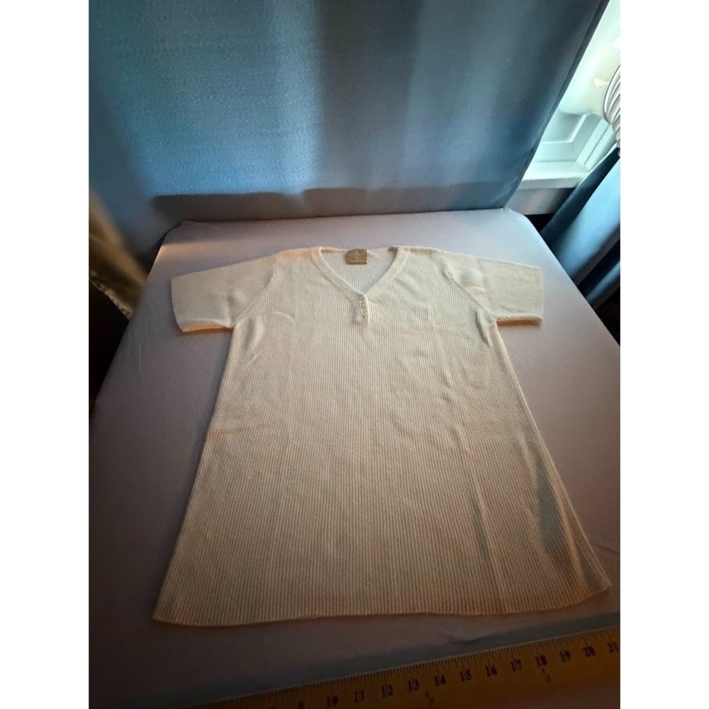 Women's Vintage Short Sleeve Cotton Blend Sweater by Partners Size - XL